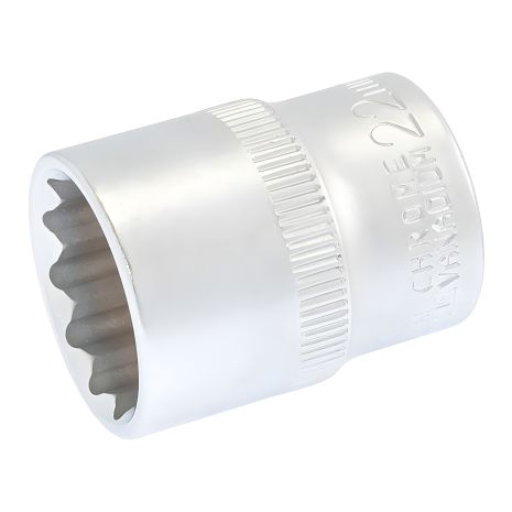 12-гранная торцевая головка ½" 22 мм L 40 мм CrV MASTERTOOL 78-0622