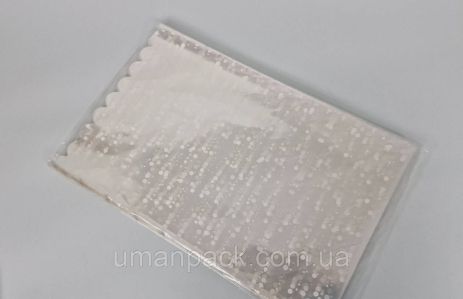 Пакет із малюнком для пакування подарунків (30*50) No19 (ажурний) "Конфеті" (100 шт.)