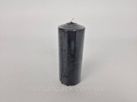 Кольорова Циліндр парафінова свічка (60/150) Чорна (4 шт.)
