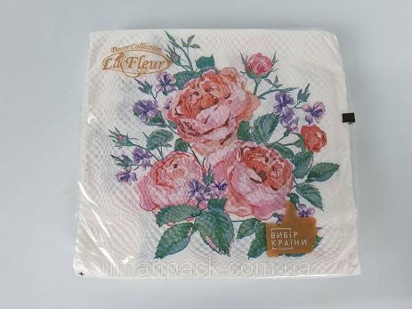 Дво -шлейка квіткова серветка (ZZHZ, 16pcs) La Fleur Delect Compose 500 (1 упаковка)