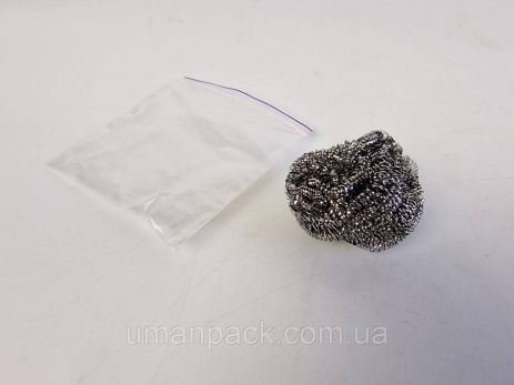 Залізна мочалка (A1*10G) Наш (нержавіюча сталь) (1 упаковка)