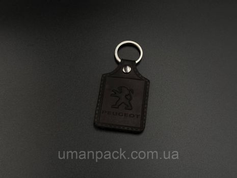 Schirika Keychain. Peugeot. 43х65 мм. Колір Чорні.