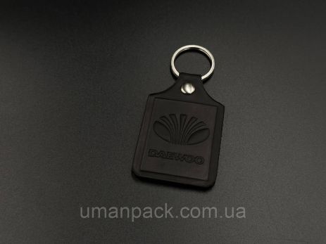 Schirika Keychain. Daewoo. 43х65 мм. Колір Чорні.