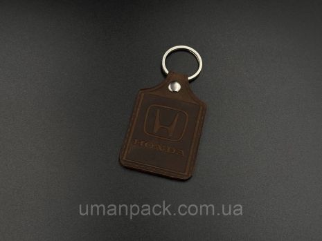 Schirika Keychain. Honda. 43х65 мм. Колір Браун.