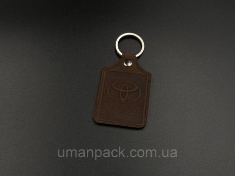 Schirika Keychain. Toyota. 43х65 мм. Колір Браун.