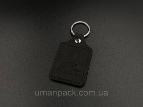 Schirika Keychain. Mitsubishi. 43х65 мм. Колір Чорні.