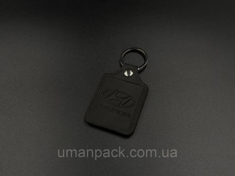 Schirika Keychain. Hyundai. 43х65 мм. Колір Чорні.