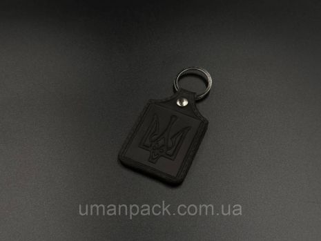 Schirika Keychain. Trizub. 43х65 мм. Колір Чорні.