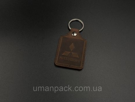 Schirika Keychain. Mitsubishi. 43х65 мм. Колір Браун.