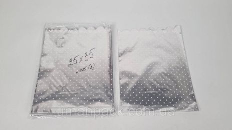 Пакет с рисунком для упаковки подарков (25*35) №425(2) фольгированный (ажурный) "Снежинки" (100 шт)