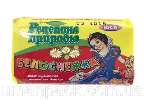 Туалетне мило з натуральної сировини "Юсі" (70 г) Білосніжка (1 шт)