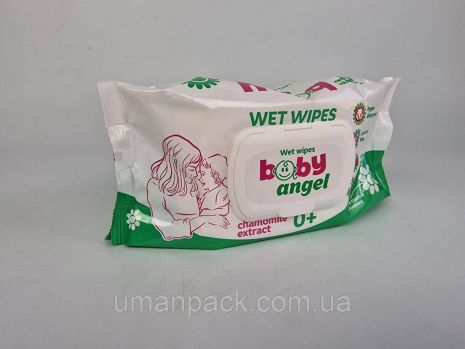 Влажная салфетка 120 шт с клапаном "WET WIPES" (1 пачка)