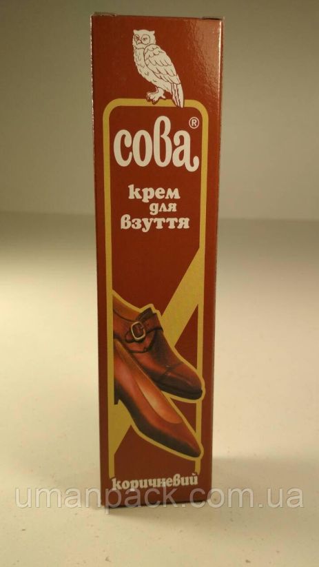 Взуттєвий крем "Сова" 50GR Браун (1 шт.)