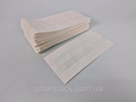 Жиростойкий пакет бумажный 10/5*23 Белый (1000 шт)