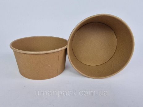 Контейнер круглый "KRAFT" 1000мл d150 САЛАТ (50 шт)