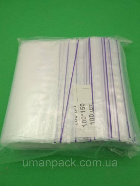 Пакет с замком Zip-lock 10х15(100шт) (1 пачка)