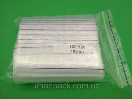 Пакет с замком Zip-lock 10х12(100шт) (1 пачка)