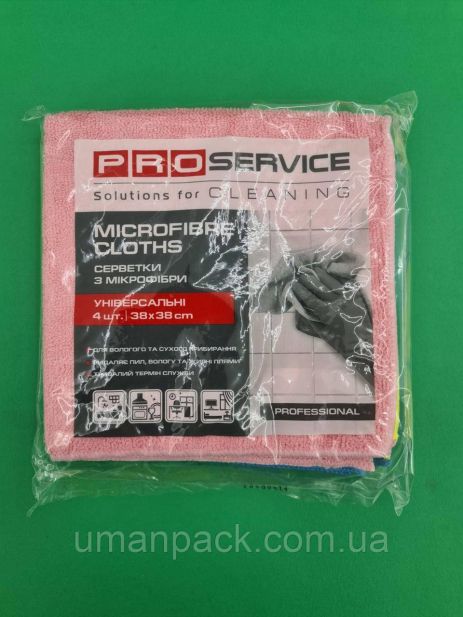 Pro Pro Microfiber Professional (38*38) 4шт (1 упаковка)