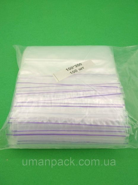 Пакет з Zip-Lock 10x20 (100pcs) (1 пакет)