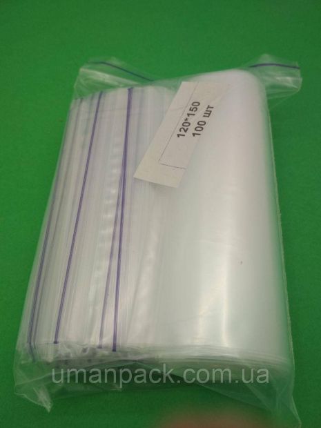 Пакет з Zip-lock 12x15 (100pcs) (1 упаковка)