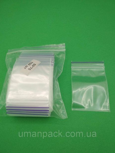 Пакет с замком Zip-lock 5x7(100шт) (1 пачка)