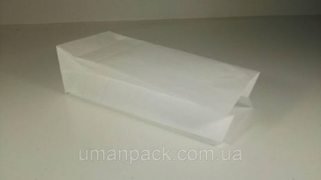 Пакет с дном бумажный 21,5*9*6,5 белый №17 (25 шт)