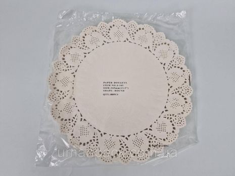 Серветка ажурна Ф34,5 (100шт) (1 пач)