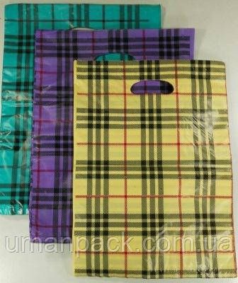 Пакети з вирубаною ручкою (25*35) "Карта" Комсерв (100 шт.)