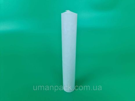 Комерційна свічка 24 см Ø4cm Paraffin White (5 шт.)