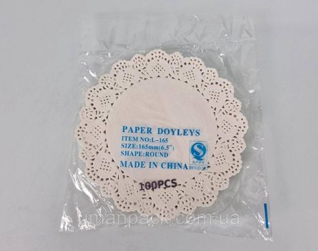 Серветка ажурна Ф16,5 (100 шт.) (1 пачка)