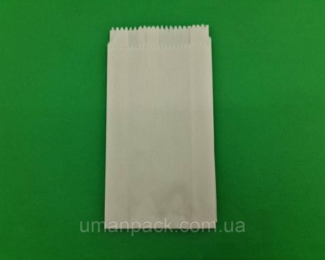 Пакет паперовий 9/4*17 білий (2000 шт)