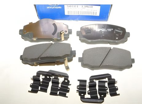 Колодки гальмівні передні дискові Hyundai I20 08- (Mobis) 581011JA60 Колодки гальмівні передні дискові Hyundai I20 08- (Mobis) 581011JA60