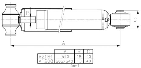 Амортизатор FORD TRANSIT, FORD TOURNEO, MONROE (V1208)