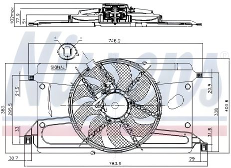 Радіатора охолодження вентилятор NISSENS, FORD FOCUS, FORD C-MAX, (85697) Радіатора охолодження вентилятор NISSENS, FORD FOCUS, FORD C-MAX, (85697)