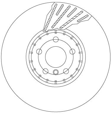 Диск тормозной BMW 5, BMW 4, BMW iX, TRW (DF6890S)