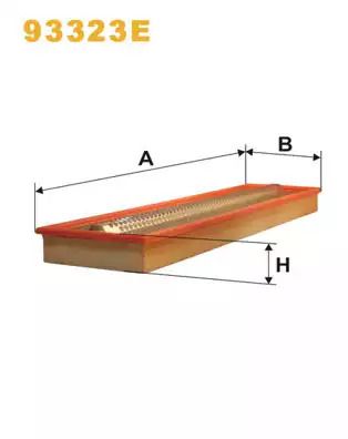 Фильтр воздушный MERCEDES-BENZ T2/LN1, WIX FILTERS (93323E)