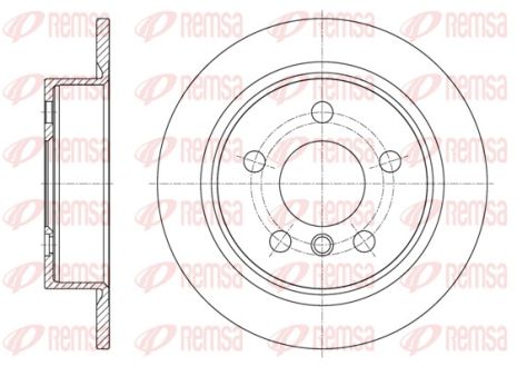 Диск тормозной MINI MINI, REMSA (6161800)
