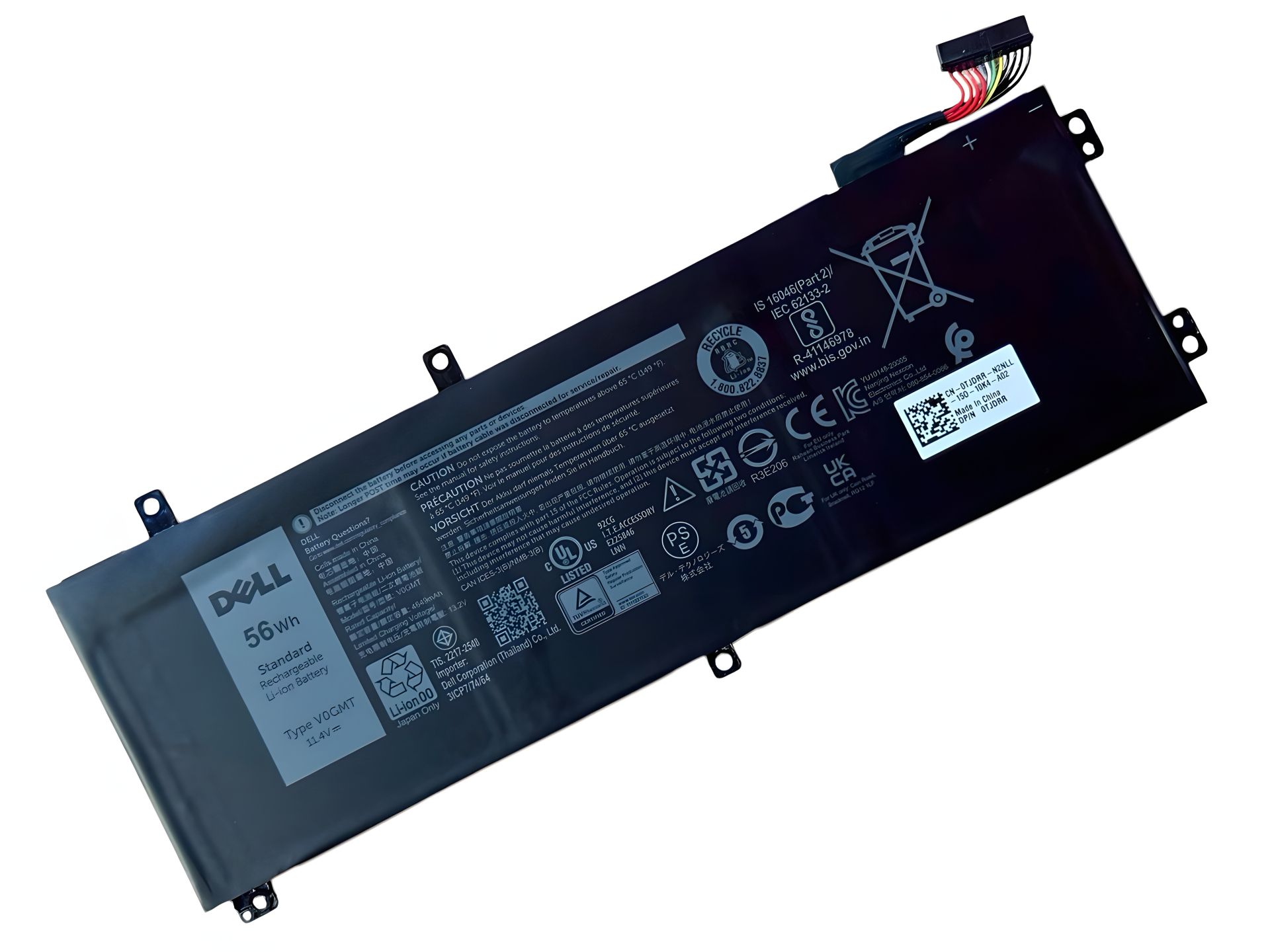 Ноутбучная батарея для Dell Inspiron G7 17 7700 V0GMT Ноутбучная батарея для Dell Inspiron G7 17 7700 V0GMT