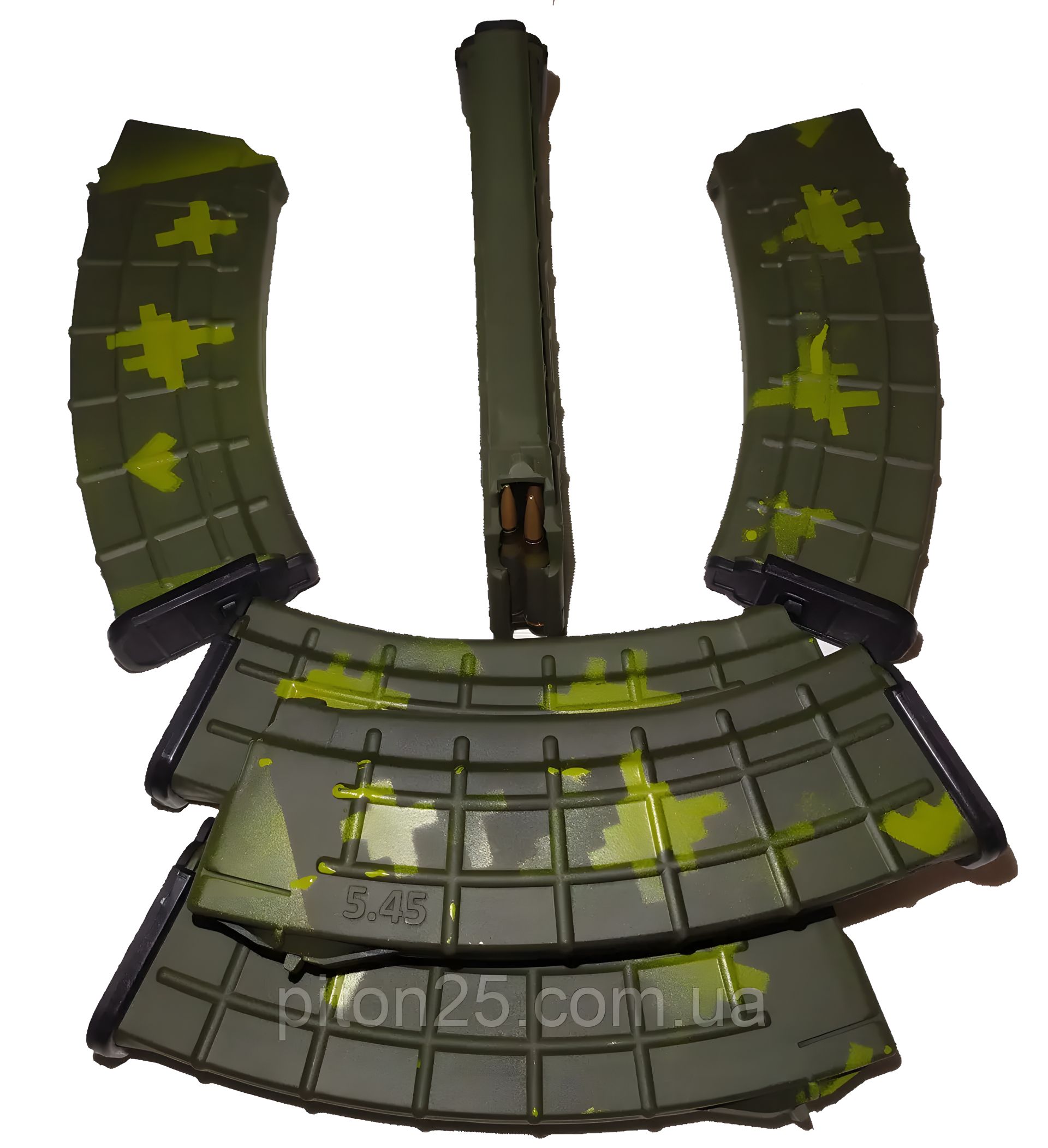 Полімерний магазин для АК-74, АКМ калібру 5.45 у камуфляжному кольорі Полімерний магазин для АК-74, АКМ калібру 5.45 у камуфляжному кольорі
