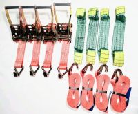 Набір ременів для фіксації ТС на автовозах