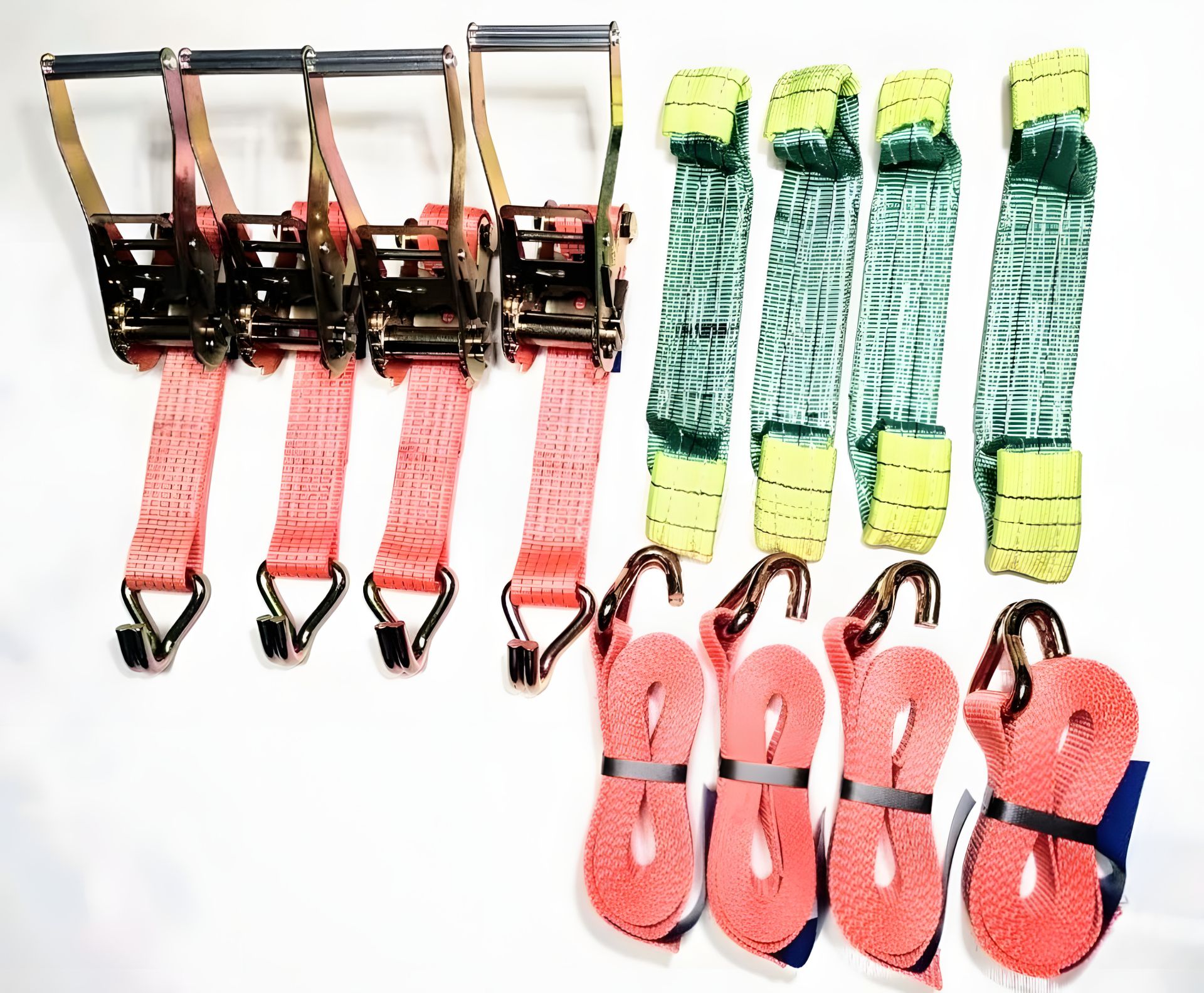 Набор ремней эвакуатора для транспортировки ТС на платформе Набор ремней эвакуатора для транспортировки ТС на платформе