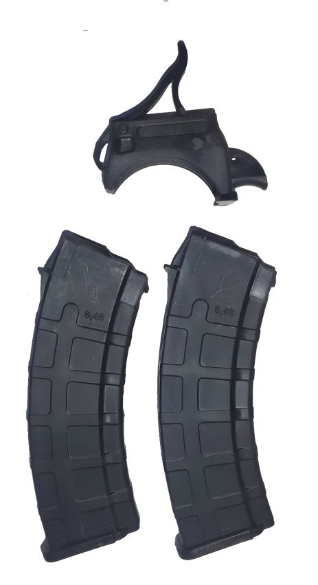 Комплект для АК74: два магазини чорного кольору та лоадер для швидкої зарядки