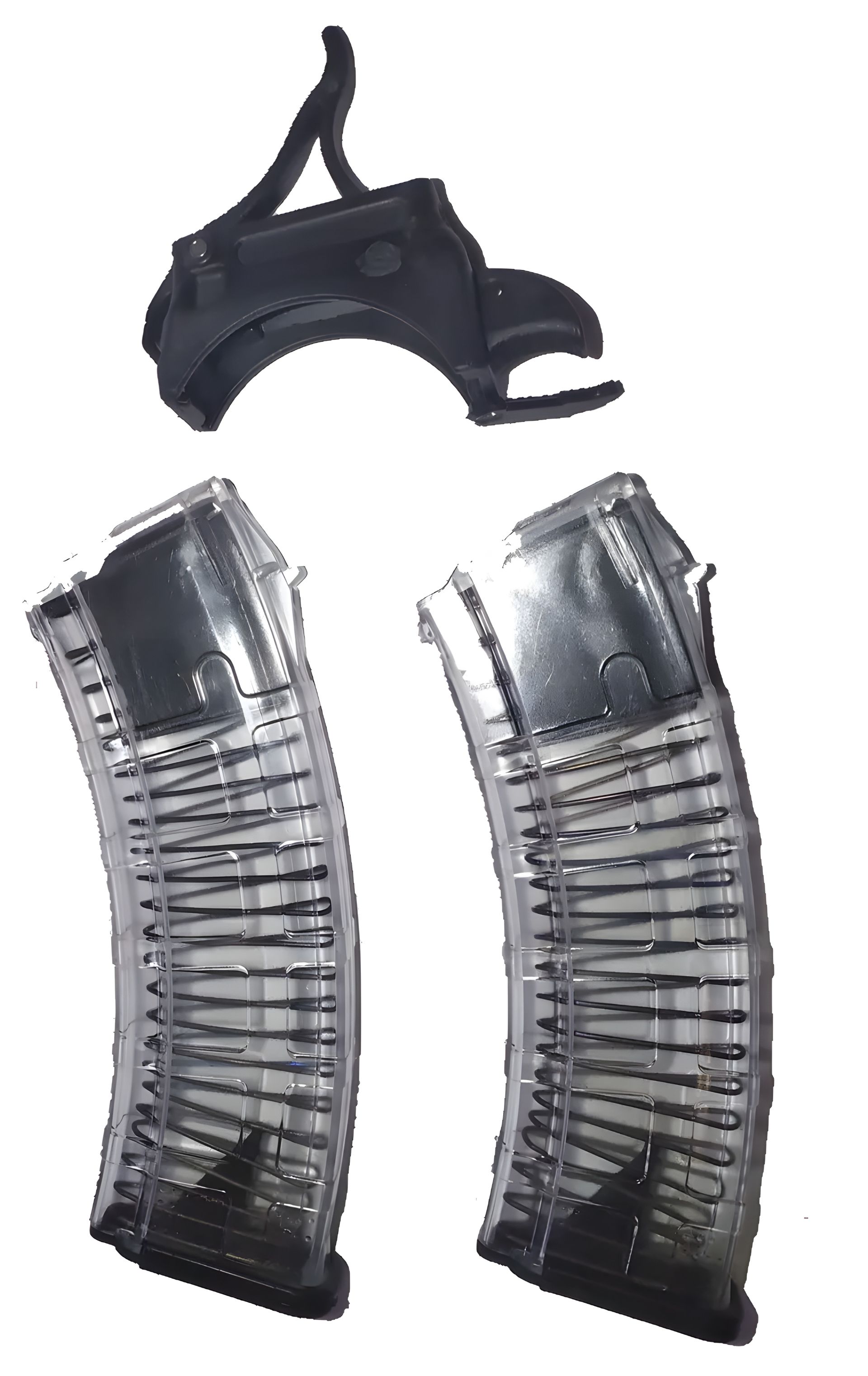 Комплект прозорих магазинів для АК74 (2 шт.) та лоадер для зарядки Комплект прозорих магазинів для АК74 (2 шт.) та лоадер для зарядки