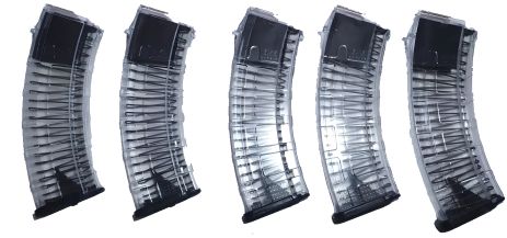 Прозорий магазин 5шт для АК-74 Прозорий магазин 5шт для АК-74