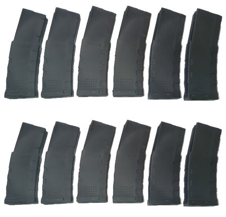 Магазин на 30 патронов, АР15/AR15/M16, полиамид, 5,56x45 мм, 12 шт в упаковке