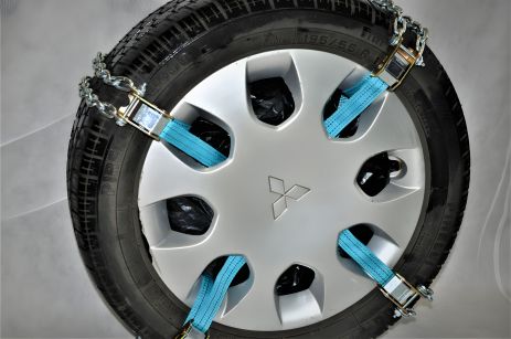 Противоскользящие браслеты на колёса (6 шт.) в сумке