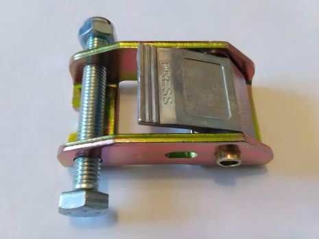 Замок-затискач 25 мм (пружинний, посилений) з болтом 6 мм і гайкою