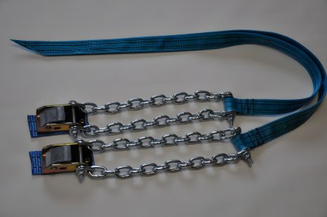 Антиковзні ланцюги Python, 2 шт браслетів на колеса ( замок-затискач)