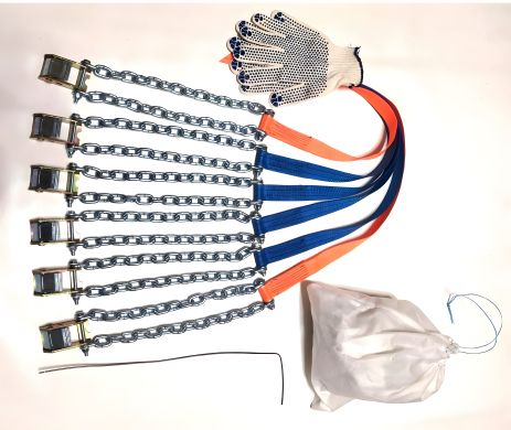 Цепі браслети протиковзання, 6 шт.