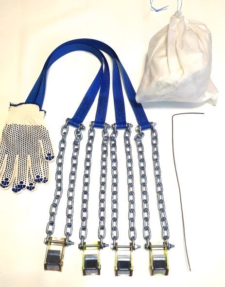 Ланцюги автомобільні на колеса комплект із 4 шт. Ланцюги автомобільні на колеса комплект із 4 шт.